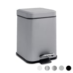 Square Bathroom Pedal Bin 3 Litre