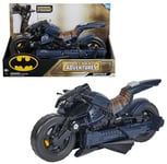 DC COMICS BATMAN ADVENTURES - Batcycle 2 en 1 Batman Adventures - Batcycle Qui Se Transforme En Batplane - Voiture Batman À Collectionner - Compatible Avec Figurines 30 cm - Jouet Enfant 4 Ans Et +