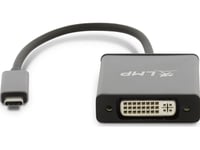 Lmp Usb-C To Dvi, Grå, Gjuten Aluminium, 150 Mm, 20 G