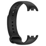 Justerbar silikonrem för Mi Band 8 Smartwatch Armband Armband Bältesögla Black