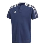 Adidas GK9673 TIRO21 Polo Y Polo Shirt Polo Team Navy Blue 910A