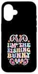 Coque pour iPhone 16 Thème de Pâques I'm the Fishing Bunny