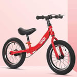 Sharesun Balance Bike 14 Inch for 3-7 Years Girls and Boys Training Bicycle Without Pedals Lightweight Wheel Adjustable Seat With Brakes red