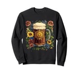 Funny Bavaria flowers beer dirndel Sweatshirt