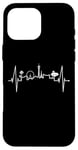 Coque pour iPhone 16 Pro Max La silhouette Las Vegas battement coeur Nevada Sin City USA