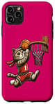 Coque pour iPhone 11 Pro Max Belle idée cadeau design drôle chat qui fait du basketball