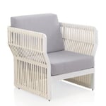 Fauteuil de jardin Aluminium Blanc - ARRECIFE