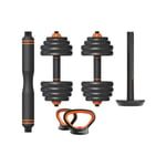 Xiaomi Fed hantel + bar + kettlebell kit 40 kg - svart/orange - TU