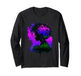 Vibrant Dreamscape Urban Silhouette Long Sleeve T-Shirt