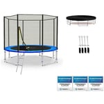 LS-T305-PA10 (b) Lifestyle Proaktiv Trampoline pour le jardin - 305cm - 10ft - Blau