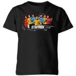 Star Trek - T-shirt équipage USS enterprise - Noir - Enfants - 3-4 ans - Noir