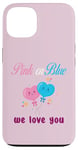 Coque pour iPhone 13 Ballons roses ou bleus