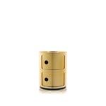 Kartell - Componibili 5966 Gold - 2 Compartments - Laatikostot - Anna Castelli Ferrieri - Kulta - Muovi