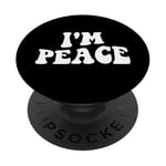 Im Peace I Come in Peace Costume de couple pour homme et femme PopSockets PopGrip Adhésif