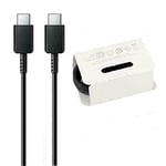 GH-39 Câble de charge USB type C vers C pour Samsung S20, S20 Plus, S21, S21Plus, S21Ultra 5G Noir