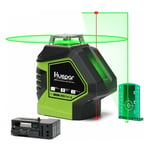 Huepar - 621CG - Niveau laser vert autonivelant 1x 360° et 1 laser transversal