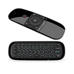 Télécommande Air Mouse 2,4 GHz avec Clavier, Capteurs Gyroscopiques Intégrés Télécommande sans Fil Air Fly Mouse Rechargeable pour Android TV Box, Smart TV, Ordinateur, Projecteur, HTPC