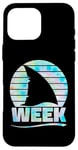 iPhone 16 Pro Max 2025 Week Retro Shark Fin Lover Sea Ocean Animal Summer Trip Case