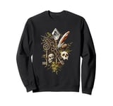 Crystal skull and key motif - Goblincore Sweatshirt