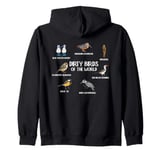 Dirty Birds Of The World Birding Bird Watching Bird Lover Zip Hoodie