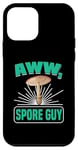 Coque pour iPhone 12 mini Aww, Spore Guy Jeu de mots Humour Champignon