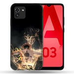 Cokitec Coque pour Samsung Galaxy A03 Manga One Piece Ace Noir Multicolore