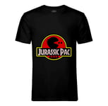 T-Shirt Homme Col Rond Game Of Geek Jurassic Pac Jurassic Parc Pac Man Humour