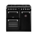 Stoves 444411432 Richmond Deluxe 90cm Dual Fuel Range Cooker - Black