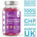 Multivitamin Gummies 150 Vegan Chewable Gummy Vitamins For Kids Immune Health UK