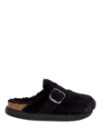 Scholl Ivy Big Buckle Faux Fur Clogs