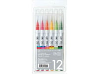 Zig Clean Color Pensel Pen Ass. Farver (12 Stk.)