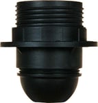 Voltman DIO043111 Soquet Ampoule lumière Lampe-Douille Plast.E27 + Bague Noir-Voltman-DIO043111, Noir