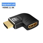 Male to Female CW270 8K HDMI 2.1 Adapter Adaptateur HDMI 2.1 mâle vers femelle, 8K, convertisseur 8K 60Hz 4K 120Hz, 48Gbps, résistant, compatible PS5, PS4, HDTV, Roku, TV Stick, PC, 90, 270 ""Nipseyteko