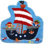 Vervaco Kit de Crochet de Verrouillage, Tapis en Forme, Bateau Pirate