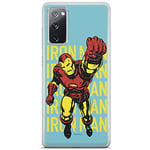 ERT GROUP Coque de téléphone Portable pour Samsung S20 FE / S20 FE 5G Original et sous Licence Officielle Marvel Motif Iron Man 009 Parfaitement adapté à la Forme du téléphone Portable, Coque en TPU