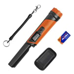 DR.ÖTEK Pinpointer Détecteur de Métaux, IP68 Entièrement Étanche, Portable Pin Pointer avec Écran LCD, Novatrice De Suppression des Interférences, Sensibilité Plus Élevée, 3 Modes D'alerte, Orange