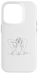 Coque pour iPhone 14 Pro sexy shirt sexy sweat à capuche lignes chaudes femme en eau dessin