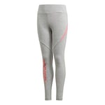 Adidas GM7025 G Bold Tight Leggings Girls Medium Grey Heather/Hazy Rose 1112