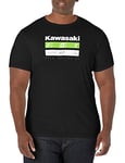 Fox Racing T- Shirt de qualité supérieure Kawasaki Stripes, Noir, L Homme