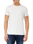 Tommy Hilfiger Men's Core Stretch Slim C-Neck Tee Mw0mw27539 S/S T-Shirts, White (White), XXL