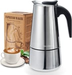 Godmorn Stovetop Espresso Maker, Italian Coffee Maker Moka Pot, 300ml/6 Cup (Es