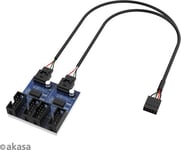 AKASA Interner USB 2.0 Hub-Karte  inkl. 30cm USB Kabel