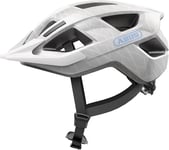 Casque de vélo ABUS Aduro 3.0 LED - Sporty city helRencontré dans un design élégant pour les visites quotidiennes et sportives - avec éclairage arrière - pour femmes et hommes - taille S, blanc