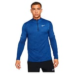 Nike Long Sleeve Top M NK DF Elmnt Top Hz, Obsidian/Game Royal/HTR/Reflective Silv, DD4756-451, 2XL