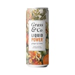 Grass&Co. Liquid Power (Ginger, Lime & Shiitake) Sparkling Drink 250ml