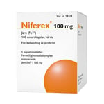 Niferex Enterokapsel hård 100 mg Behandling av järnbrist, Järn(II)glycinsulfat 100 st