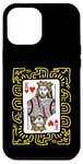 iPhone 12 Pro Max King Of Hearts Doodle - Vintage Graphic Card Game Lover Case