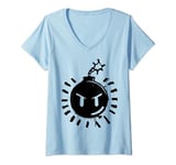 Scott Pilgrim Vs. The World Sex Bob Omb Bomb Logo T-Shirt avec Col en V