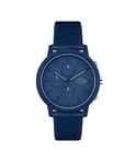 Lacoste Montre Chronographe à Quartz pour Homme avec Bracelet en Silicone Bleu Marin - 2011244