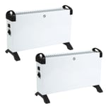 Beldray Free-Standing Portable Convector Heater 2 Pack Standing Radiator